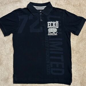 Ecko Unlimited Black Polo with Chest Logo